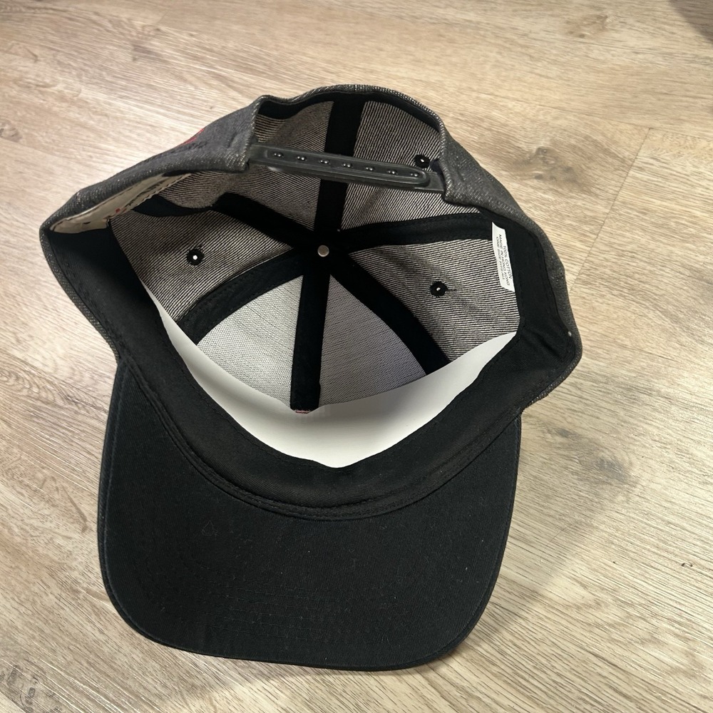 VTG Dale Earnhardt Snapback Hat NASCAR Competitors View Gray Black Cap - Picture 3 of 8